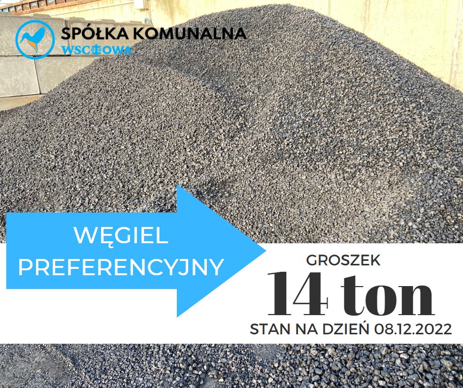 reklama węgla wraz z ilością dostępną do nabycia