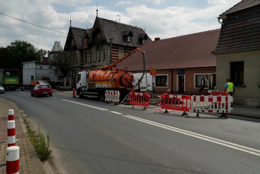rozkopy na drodze