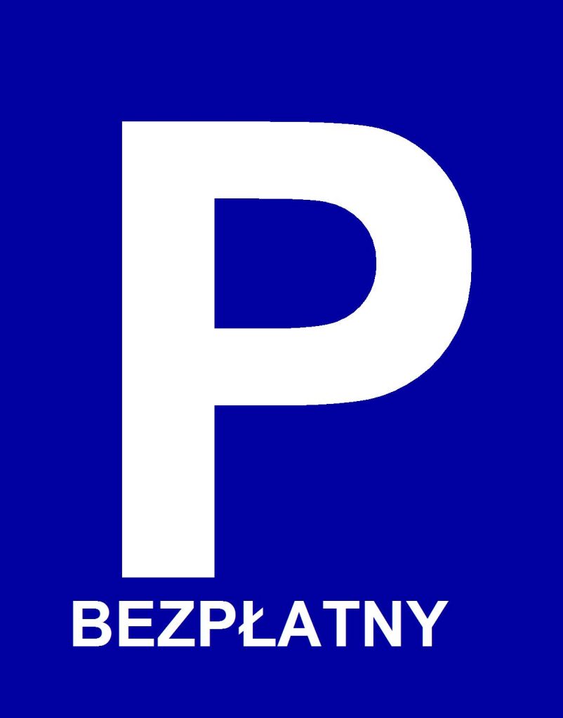 znak drogowy oznaczający parking